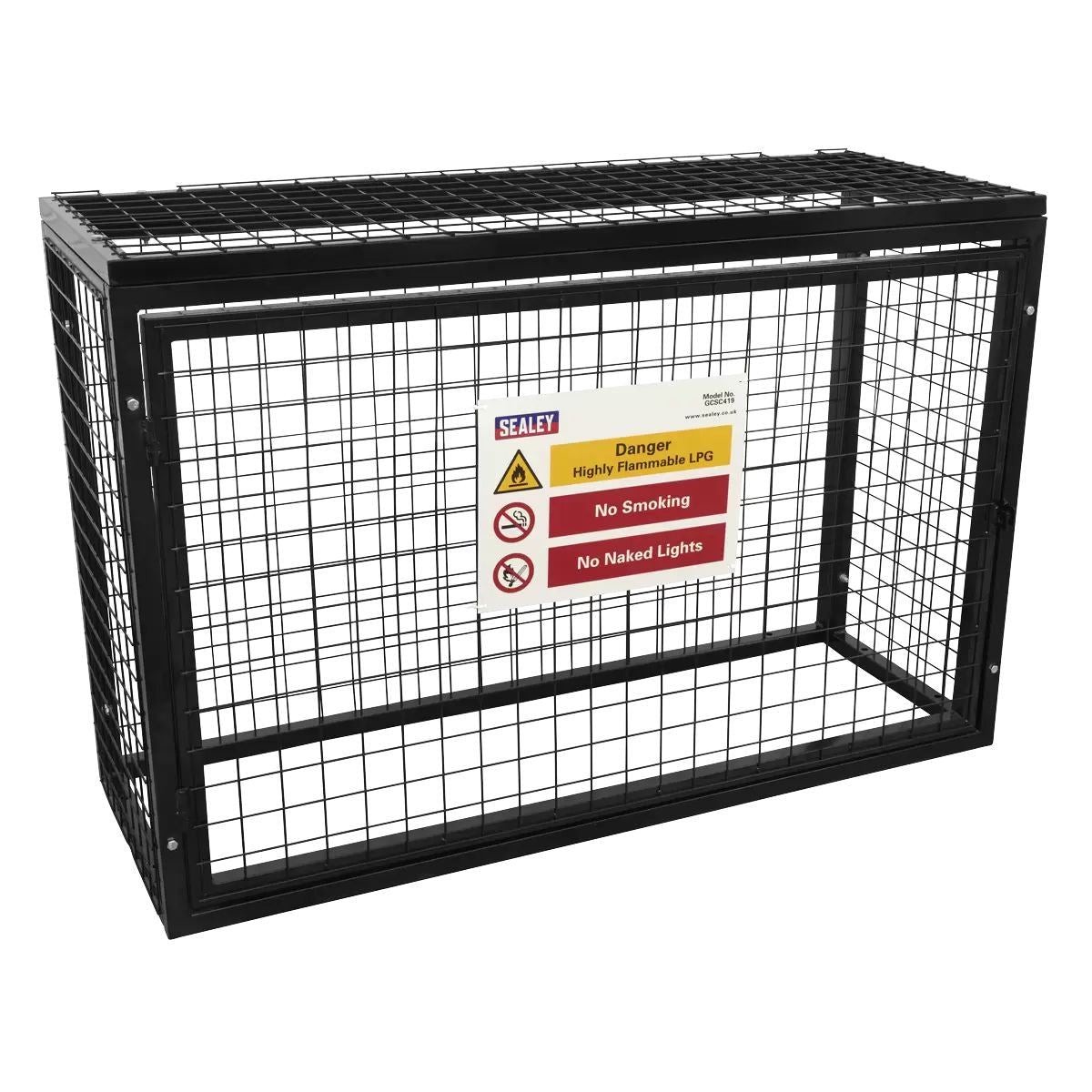 Sealey GCSC419 Gas Cylinder Safety Cage 4 x 19kg Cylinders