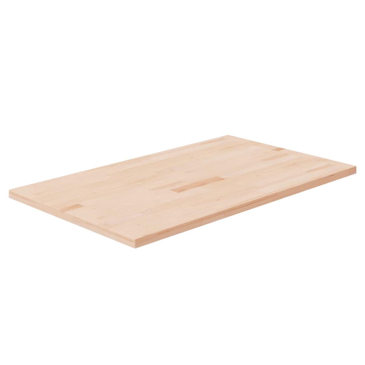 Berkfield Bathroom Countertop 60x40x2.5 cm Untreated Solid Wood