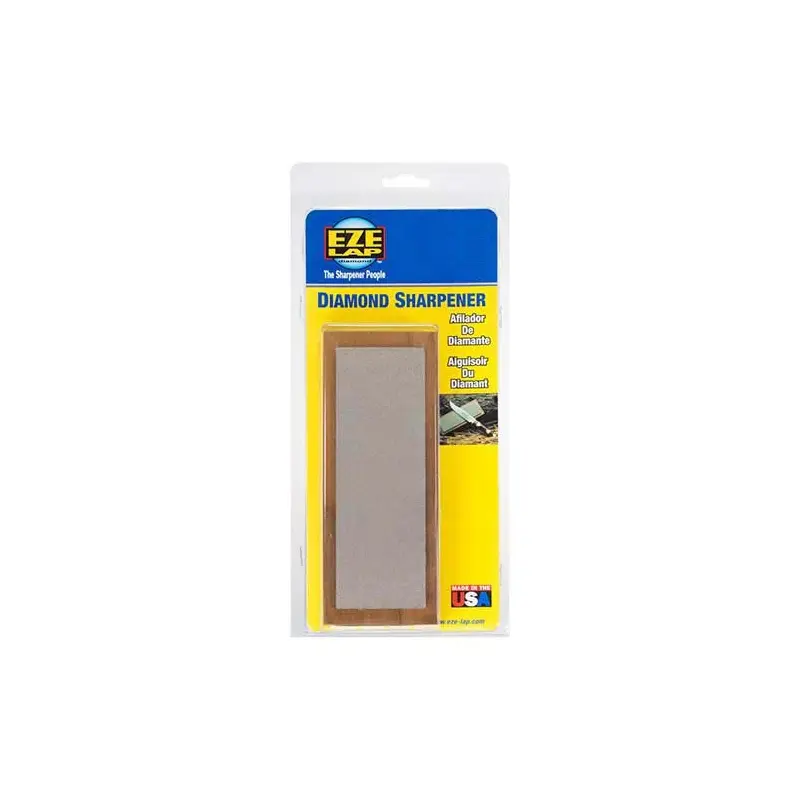 Eze-Lap Diamond Bench Stone Sharpener Walnut Pedestal
