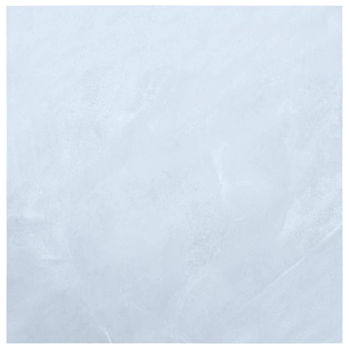 Berkfield Self-adhesive Flooring Planks 5.11 m__ PVC White Marble