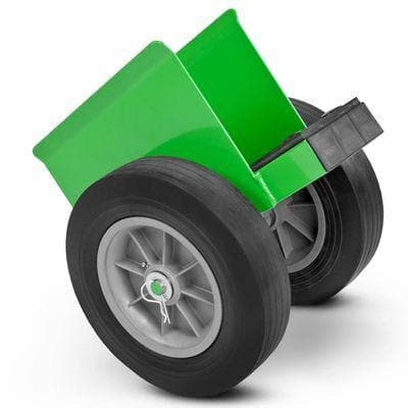 Steel dolly w/ 10" Duraflex Cushion Rubber Caster 1000 lb Weight Capacity w/o Handles