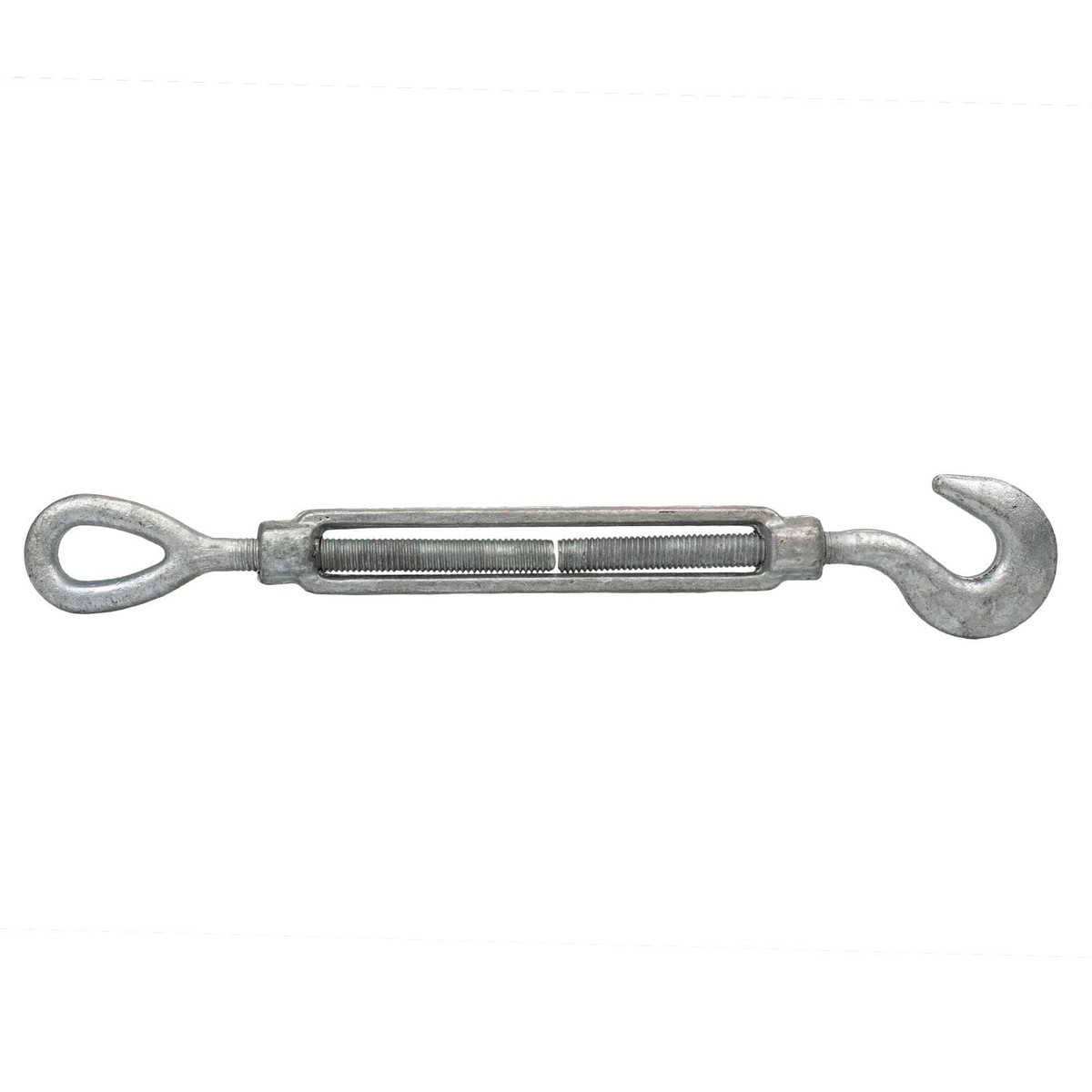 1/2" x 12" Hook & Eye Galvanized Turnbuckle