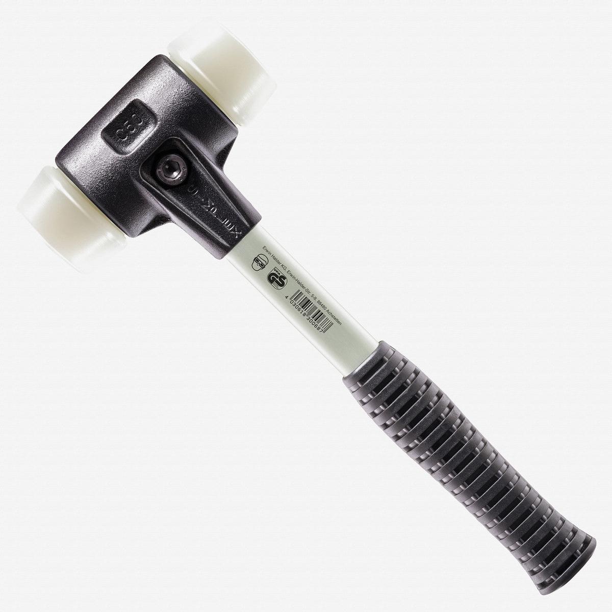 Halder Simplex Mallet with Nylon Inserts and Heavy Duty Reinforced Housing, 1.18" / 16.23 oz.