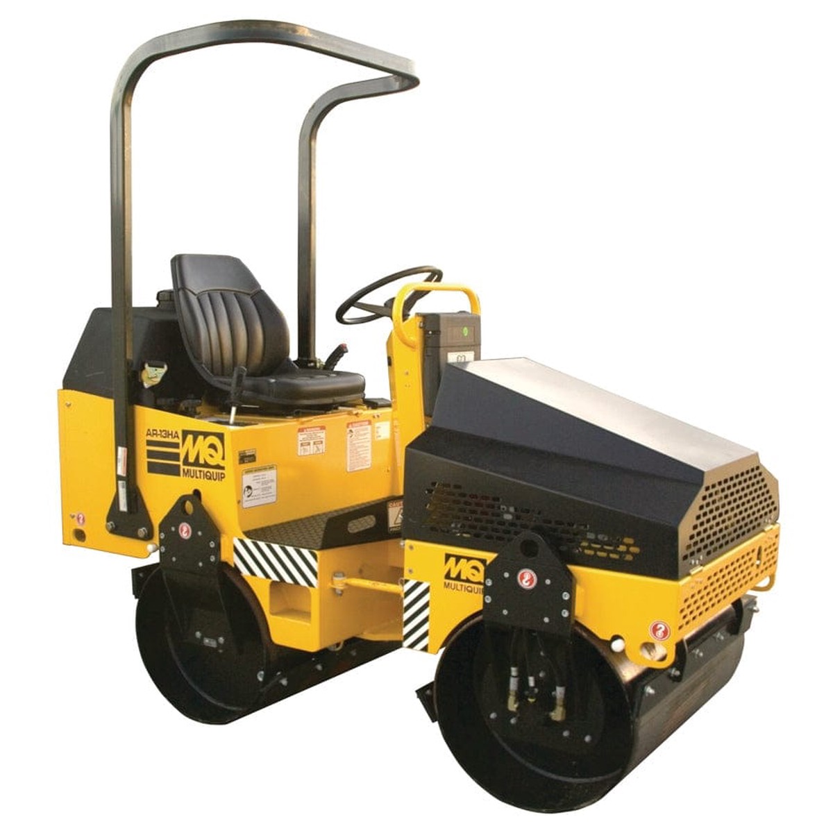 MultiQuip Ride-On Tandem Drum Roller Rental Asphalt Soil Compactor Hydrostatic Drive Variable Speed Vibratory System Roadwork Paving Construction