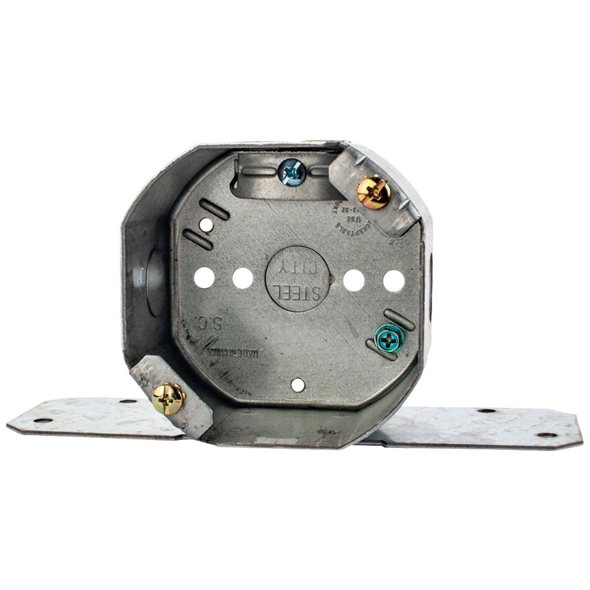 Steel City 4 In New Construction Octagon Ceiling Fan Support Box