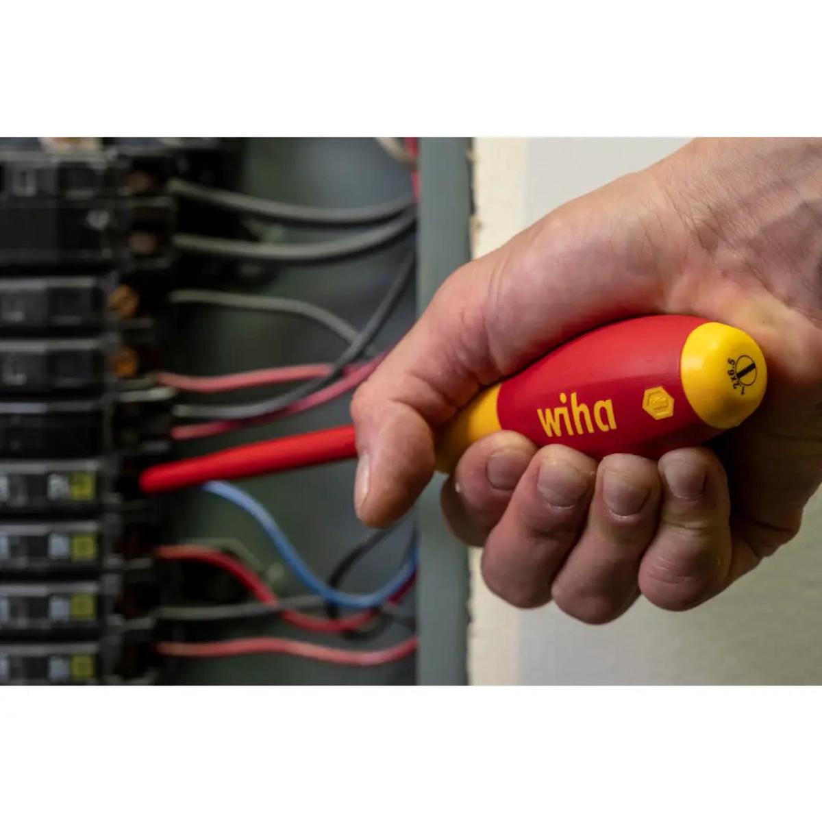 WIHA WIH-32059 - 5pc Insulated SoftFinish Screwdriver Set - Slotted, Phillips & Square