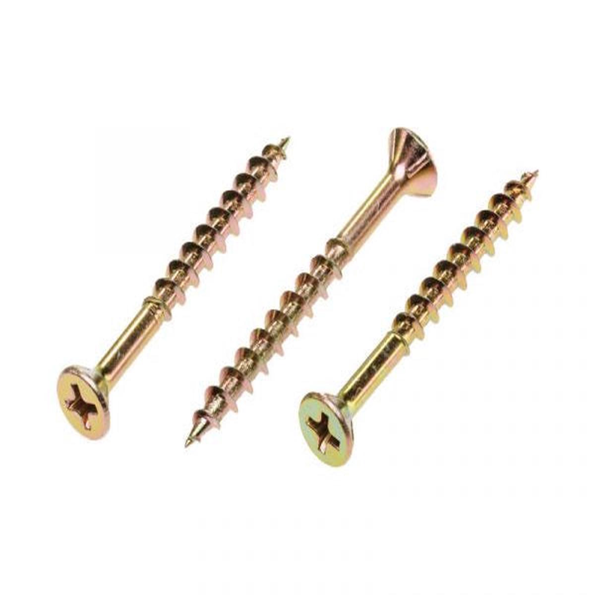 Zinc Plated Chipboard Screws 8g x 28mm - Box of 500