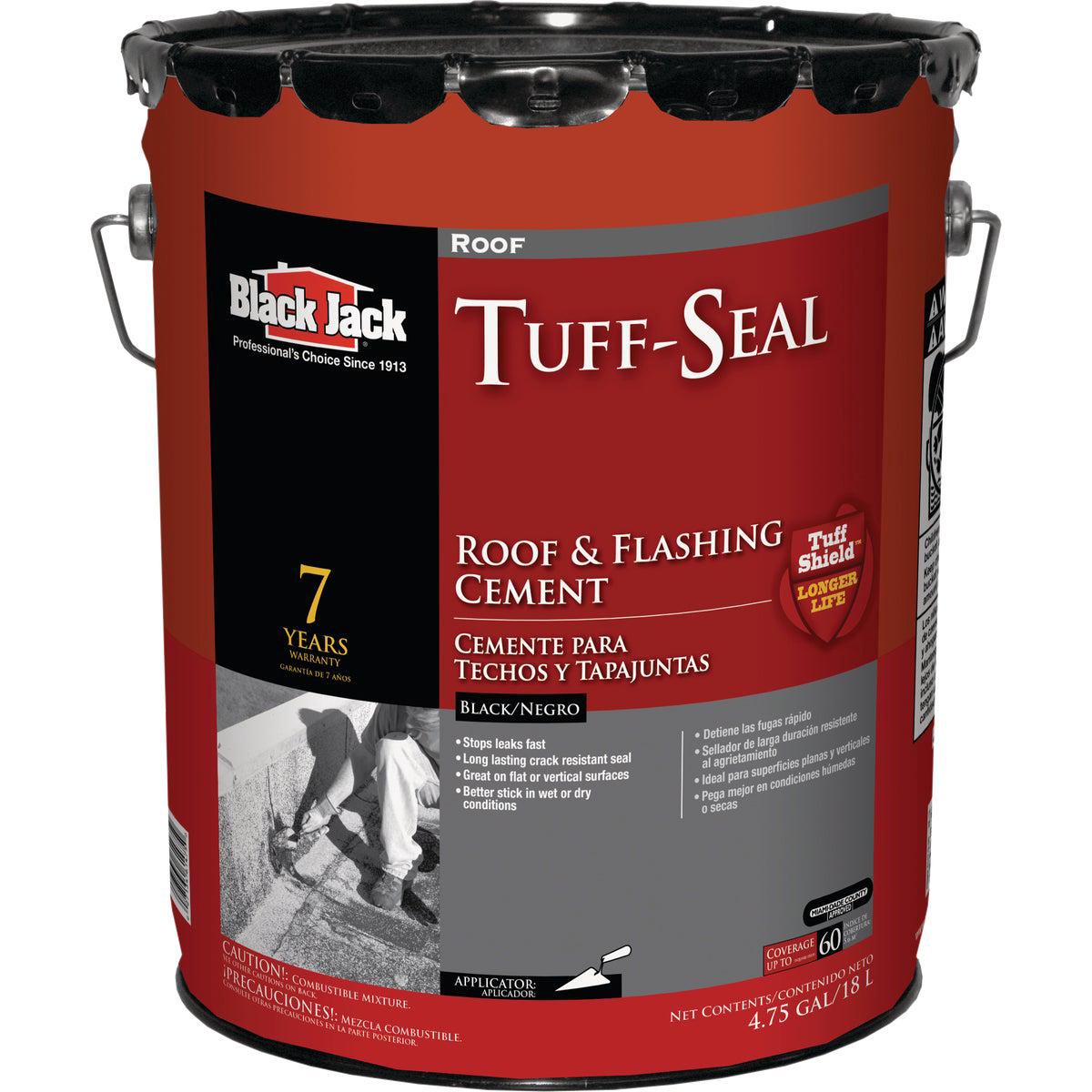 Black Jack Tuff-Seal 5 Gal Roof Cement 038 Flashing Sealant