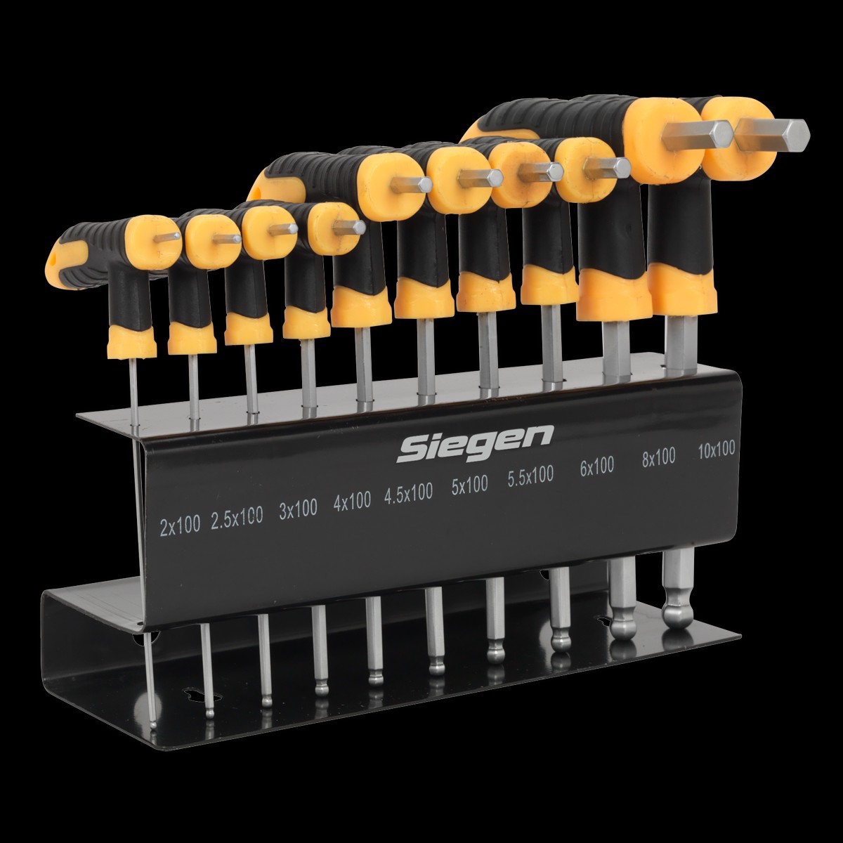 Sealey S01150 10pc T-Handle Ball-End Hex Key Set
