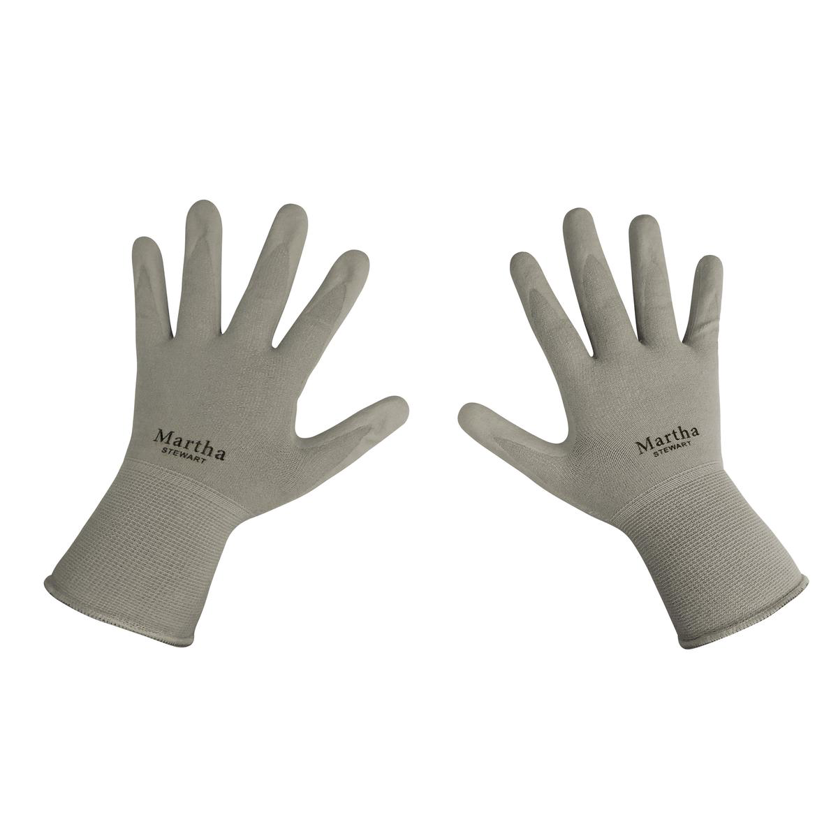 Martha Stewart MTS-GLVNP2-SL-S Reusable All-Purpose Gloves Washable Small Set of 2 (Slate)