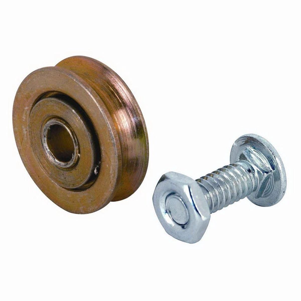 Prime-Line B 548 Center Grooved Roller Assembly 1 in Dia Roller 516 in W Roller Steel Roller Concave Roller