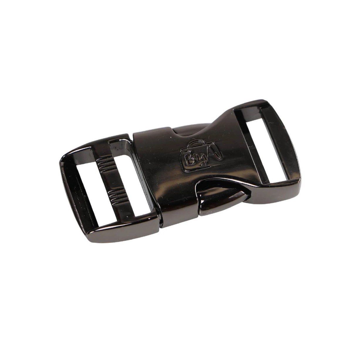 Side Release Buckle, 1 inch, Black Metal