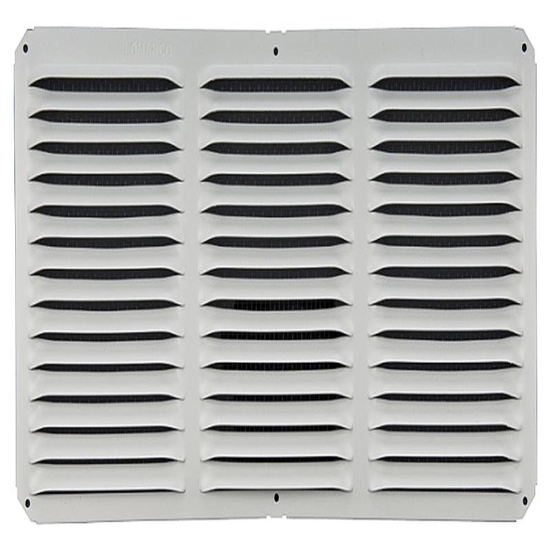 Lomanco LomanCool C816W Cornice Vent, 8 in L, 16 in W, 65 sq-ft Net Free Ventilating Area, Aluminum, White, Pack of 12