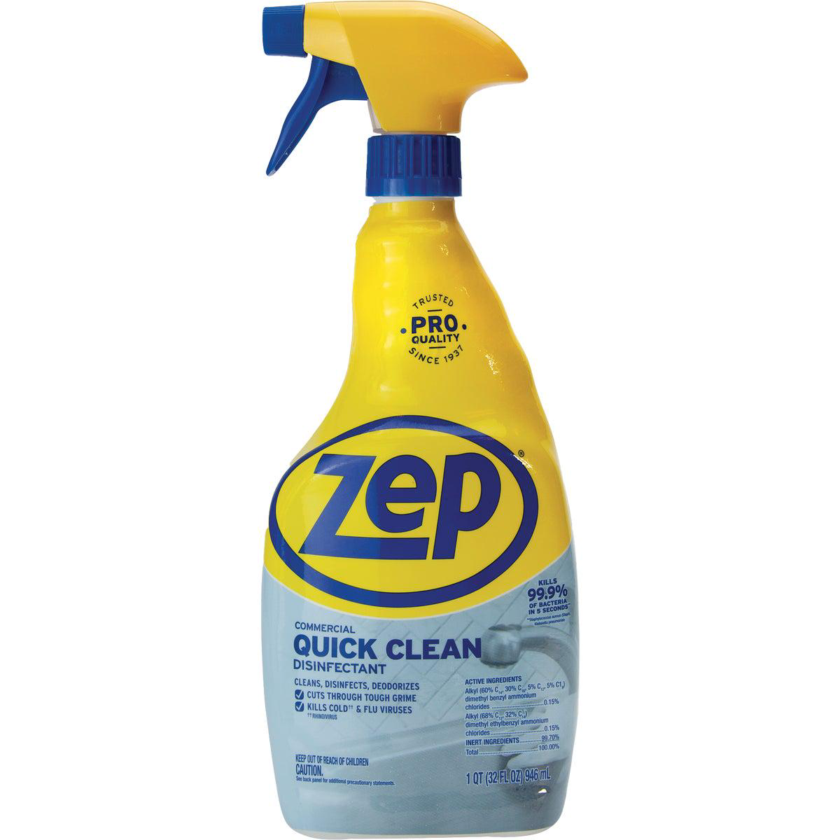Zep Commercial 32 Oz Quick Clean Disinfectant Cleaner