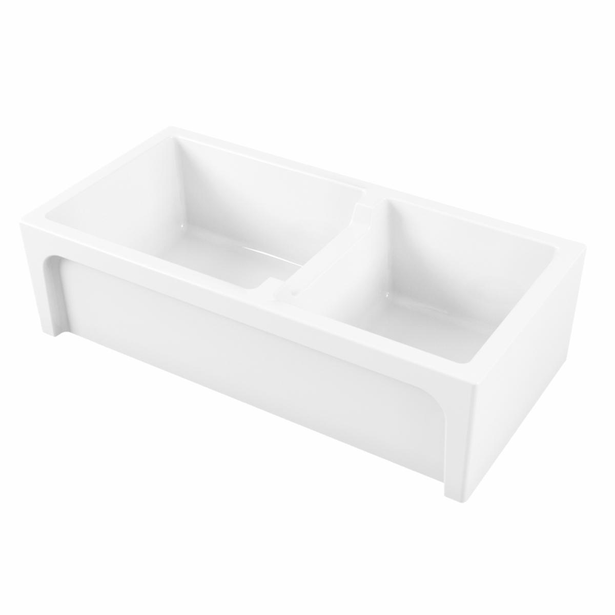 Chambord Charles Bowl And Three Quarter Fireclay White