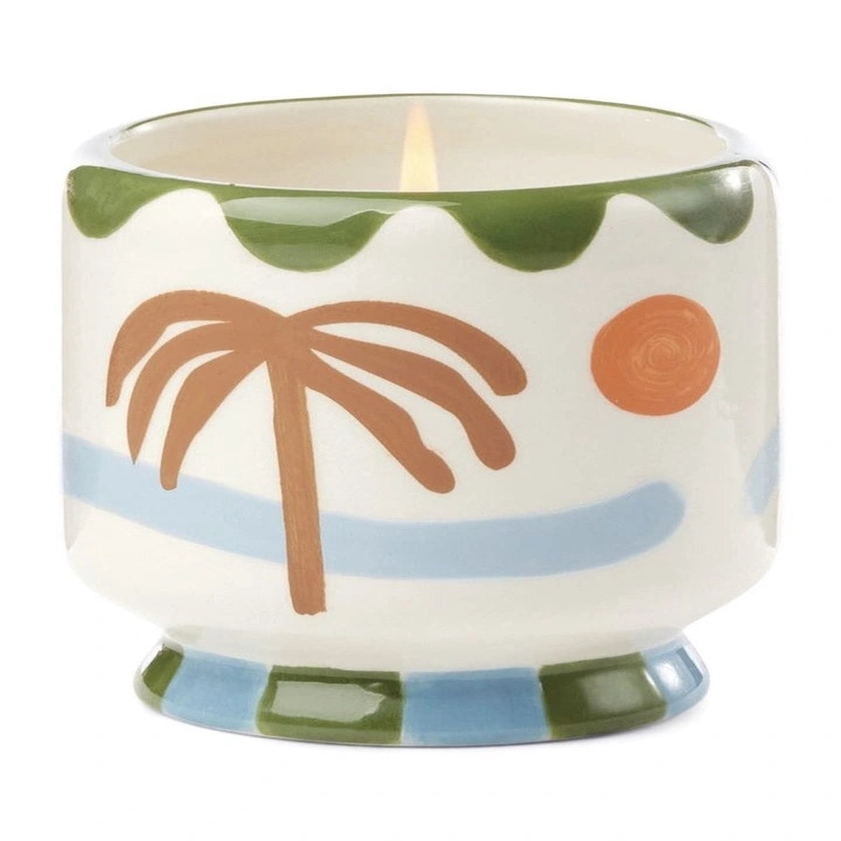 Palm Tree Ceramic Candle 8211 Lush Palms