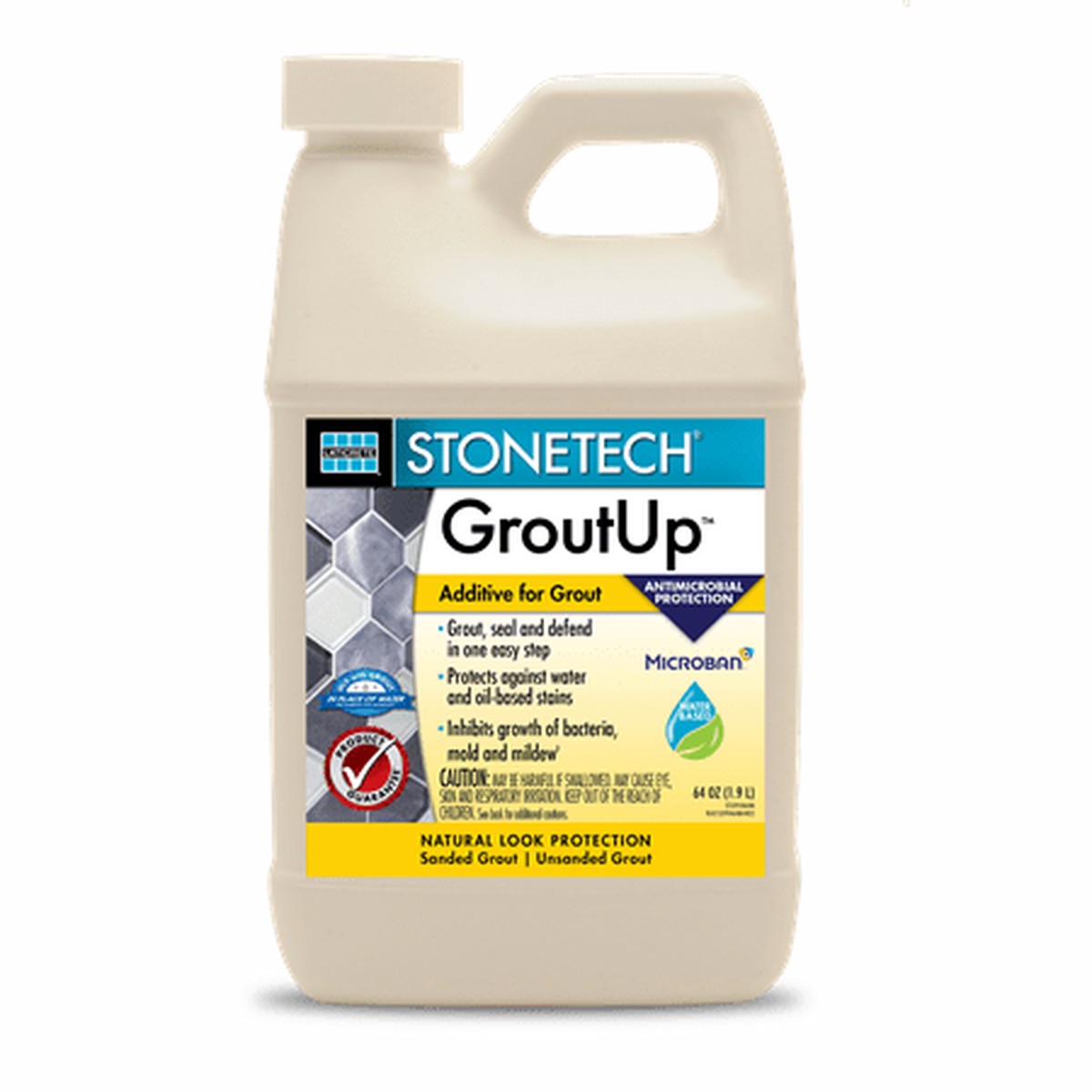 Stonetech GroutUp Additive 64 fl oz (19 L) Bottle - 4 case