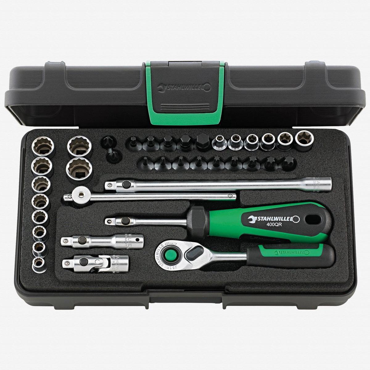Stahlwille 40D/40TX/44KTX/32/6QR Socket Set, 1/4" Drive, 5 -13mm, 38 Pieces