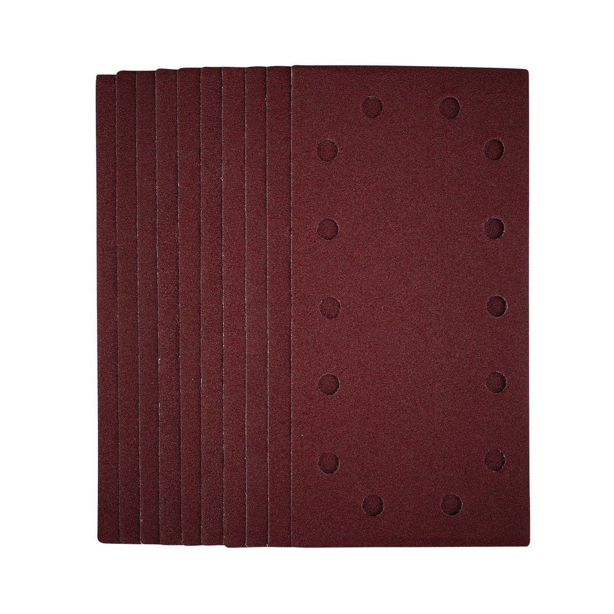 Draper 55863 1/2 Sanding Sheets with Hook and Loop, 115 x 230mm, 80 Grit (Pack of 10)