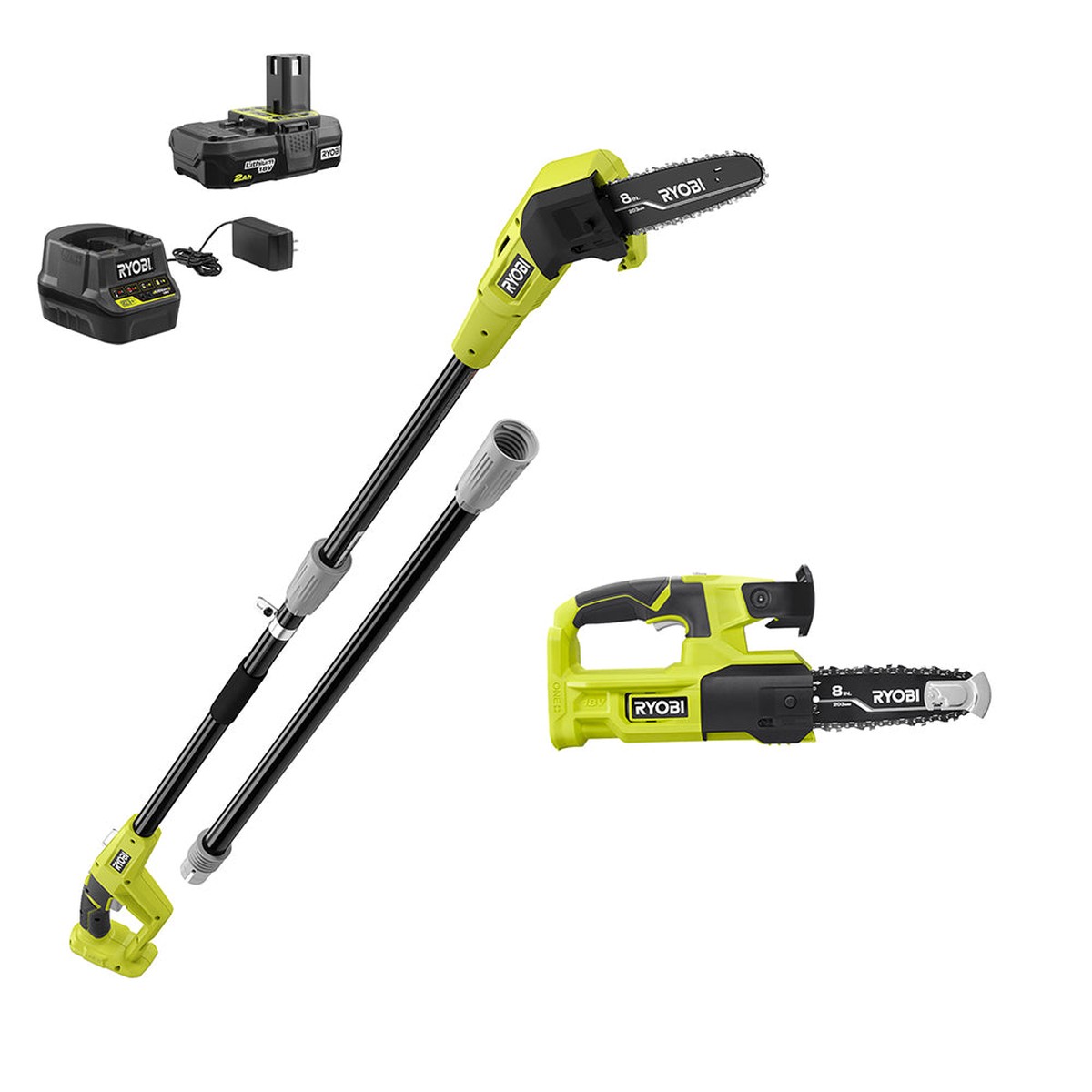 18V ONE+ 8" POLE SAW & 8" PRUNING SAW COMBO KIT