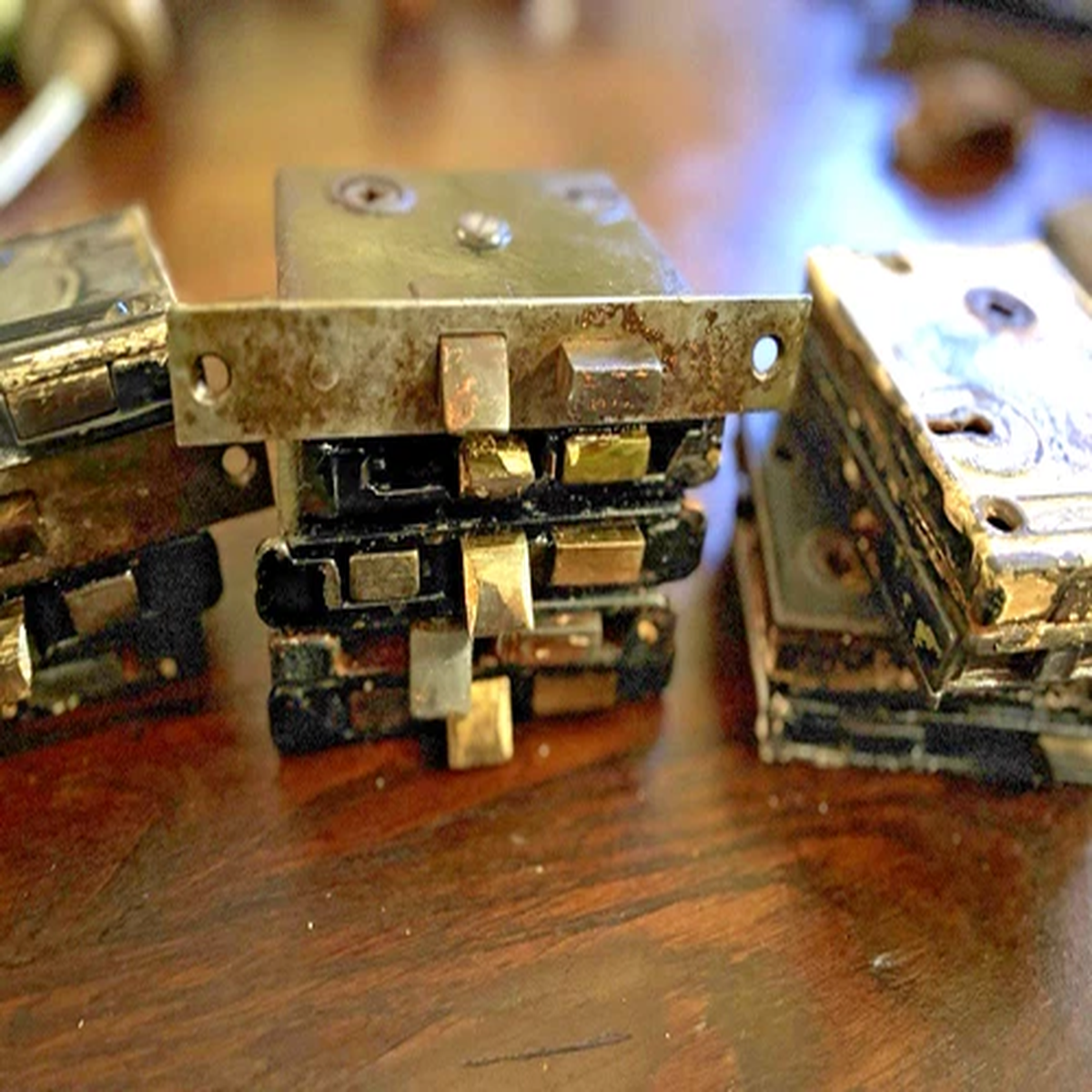 (15) Antique Mortise Locks. Variety