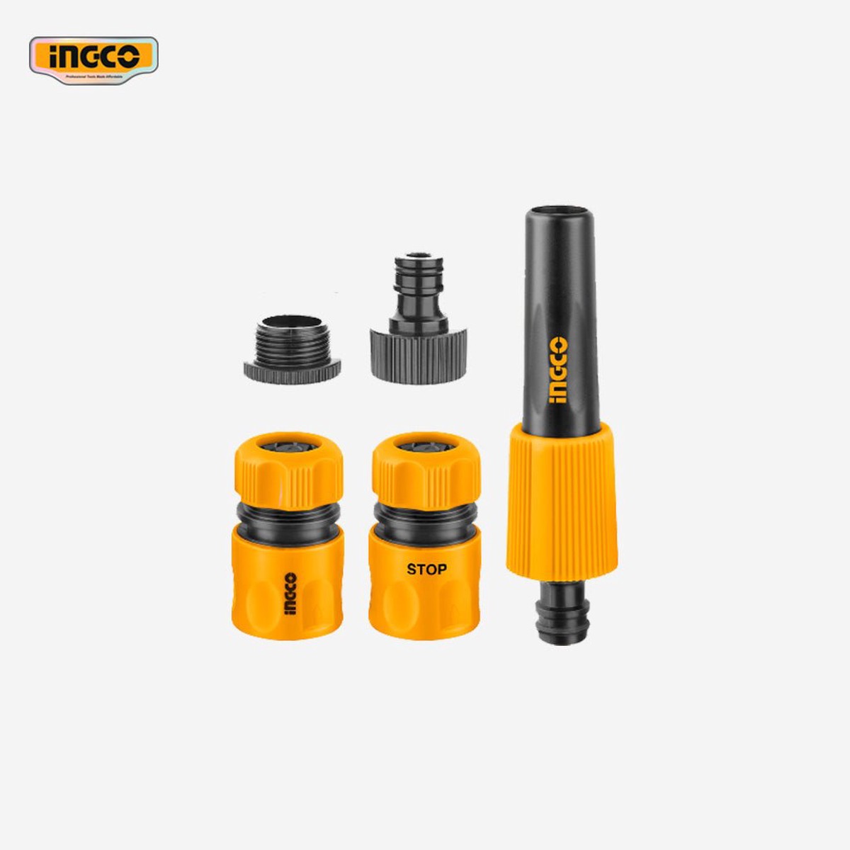 Ingco 5 Piece Garden Spray Twist Nozzle Set HHCS05122