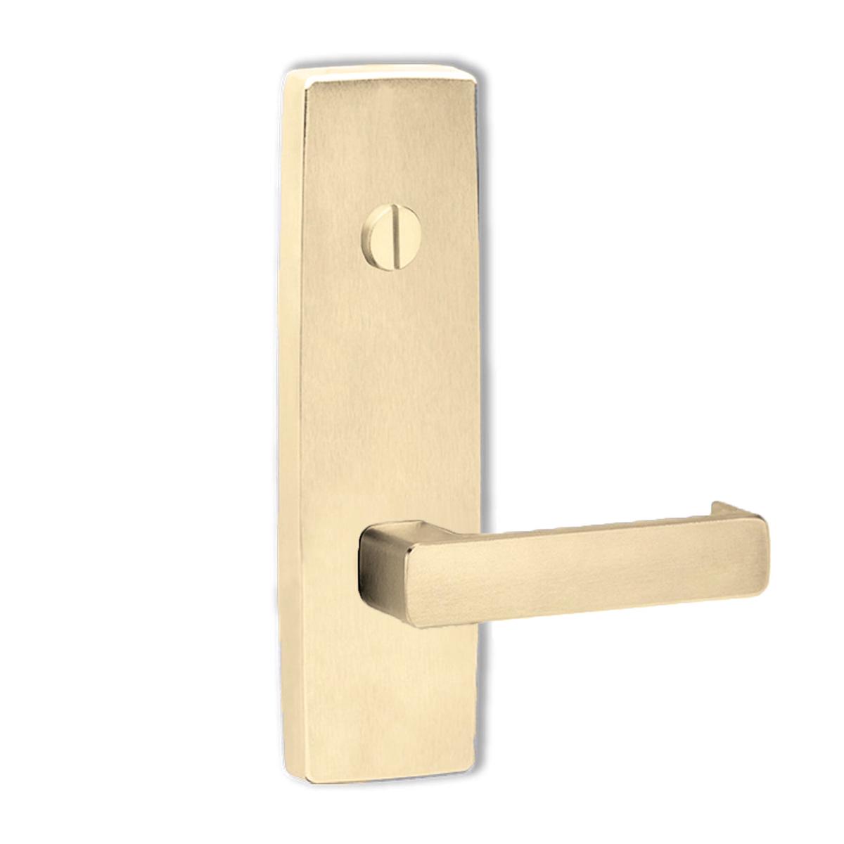 Lockwood 1803 Square End Plate With Emergency Turn and 76 Lever Polished Brass Unlacquered 1803/76BU