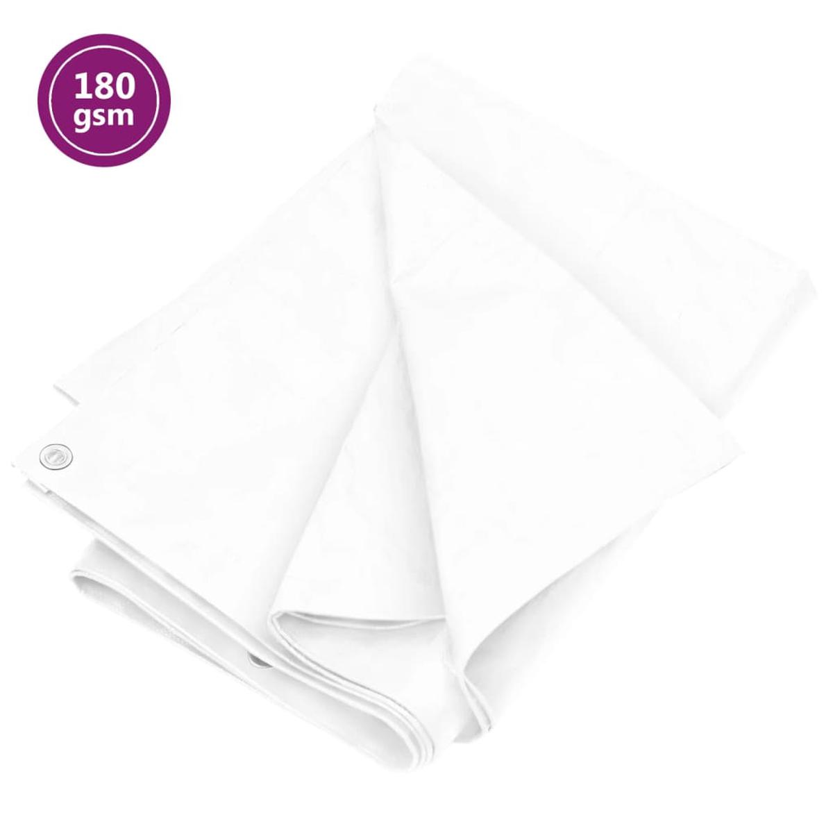 Berkfield Tarpaulin 180 g/m_ 4x4 m White HDPE