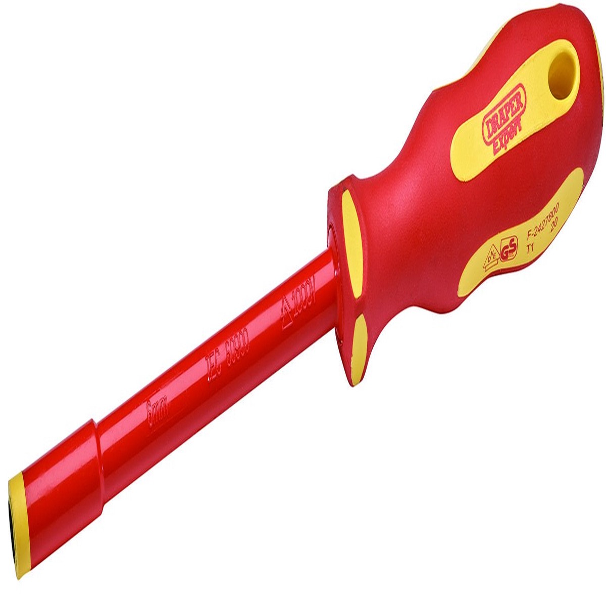Draper 99485 Ergo Plus VDE Fully Insulated Nut Driver, 6mm