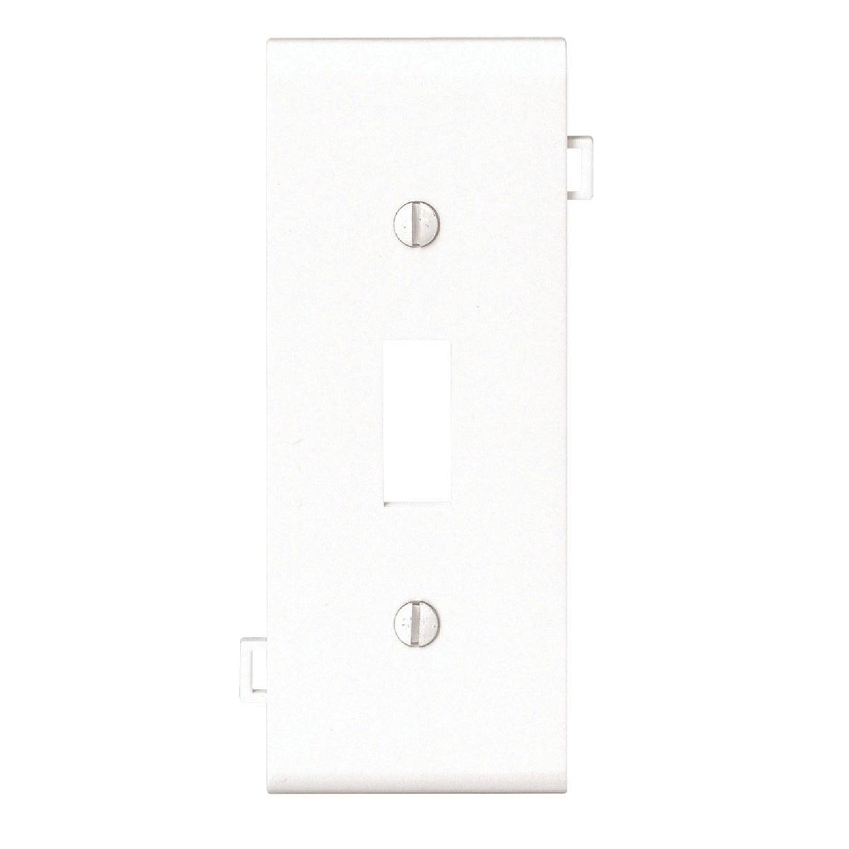 Leviton 1-Gang Plastic Sectional Toggle Switch Wall Plate Center Panel White