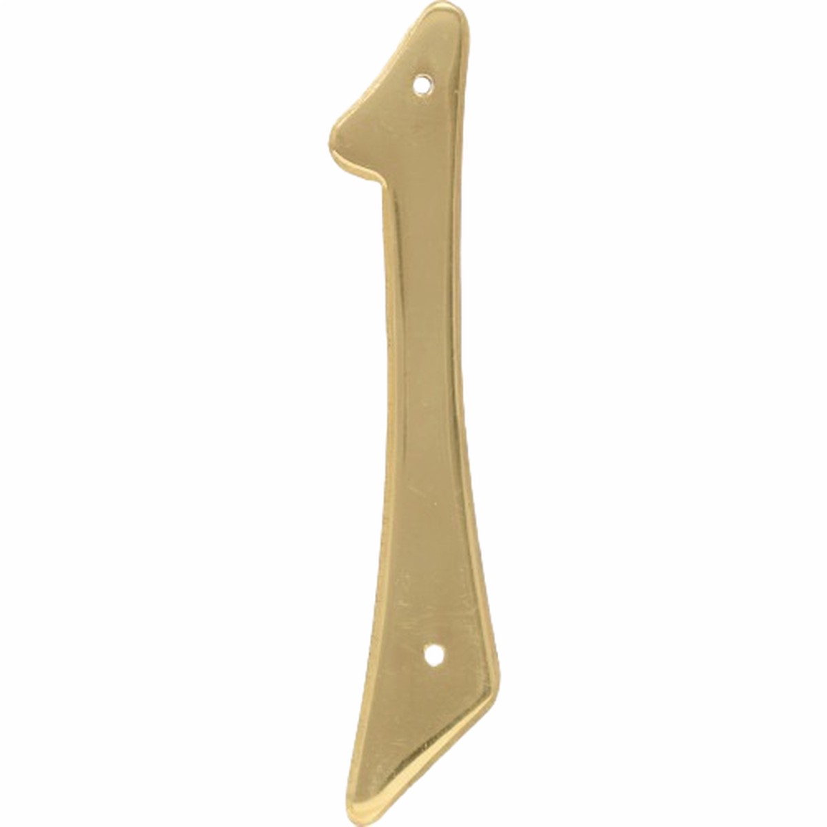 Hillman 4-In Nail-On Brass House Number 1