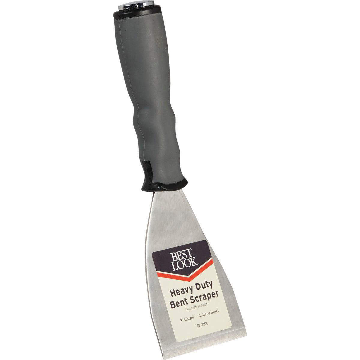 Best Look 3 In Bent Scraper with Threaded Handle