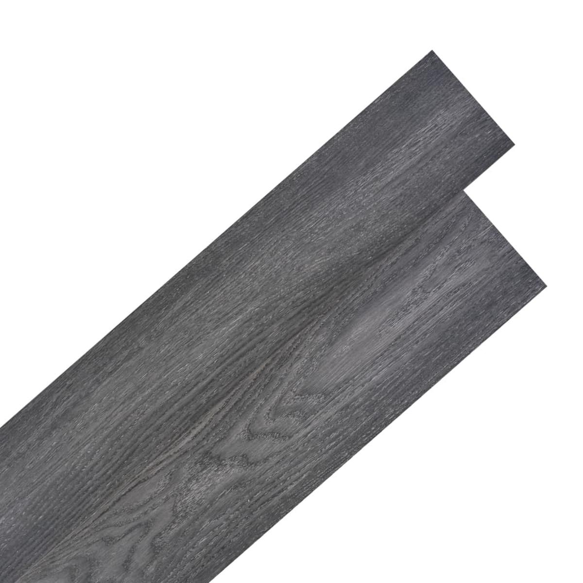 Berkfield Self-adhesive PVC Flooring Planks 5.02 m__ 2 mm Black and White