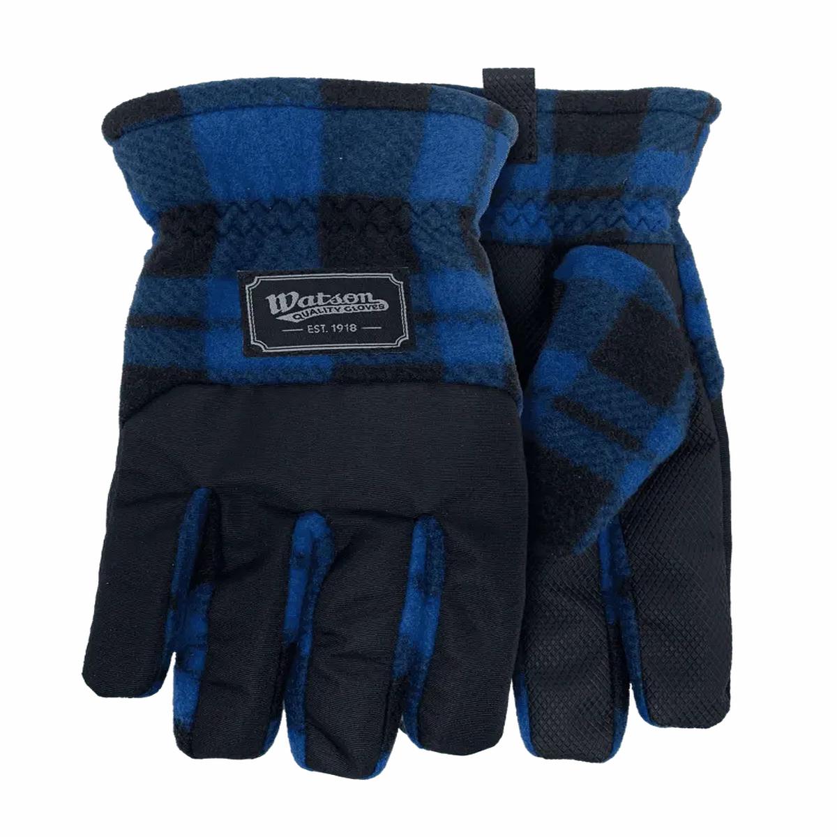WATSON 9381P - Fleece Navidad Touchscreen Compatible Winter Glove, Blue