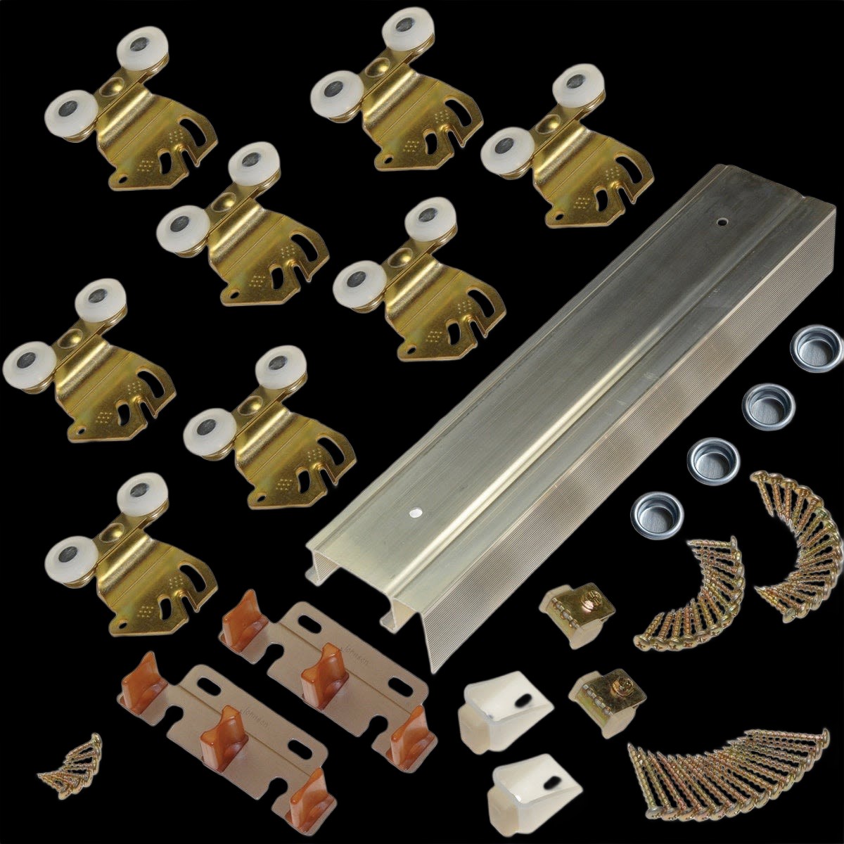 Johnson Hardware 96 In Double Wheel Sliding Door Hardware