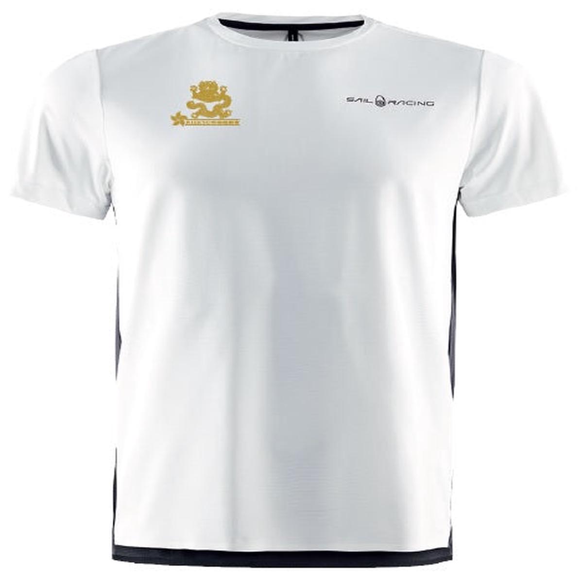 Sail Racing Active Tee With Gold print logo - Cloud White | XXL
