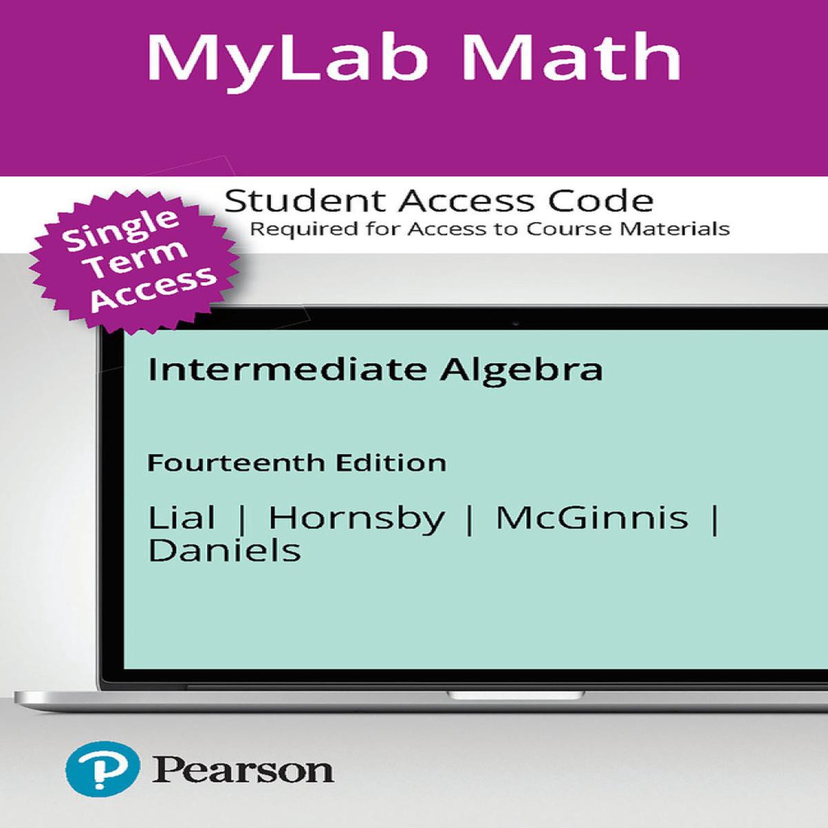 MyLab Math with Pearson eText Access Code for Intermediate Algebra (18 Weeks)