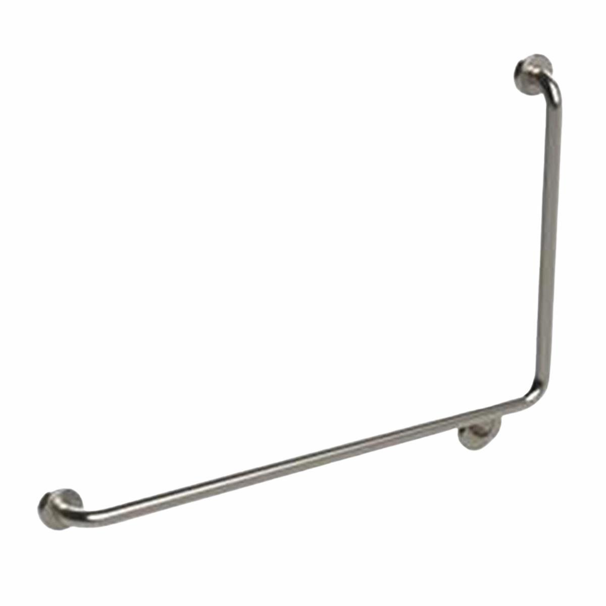 Argent Advantage 600x960mm 90 degree Grab Rail Left Hand Stainless Steel
