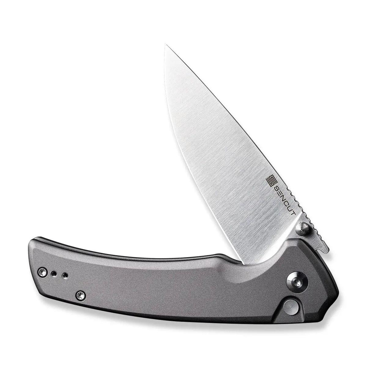 SENCUT SEN-S21022B-3 - Serene Flipper Button Lock Knife - Gray