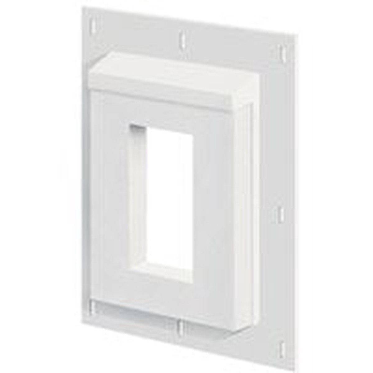 Builders Edge 3SMR68TW Mounting Block Split White 11-12 in L 9-116 in W Fiber Cement