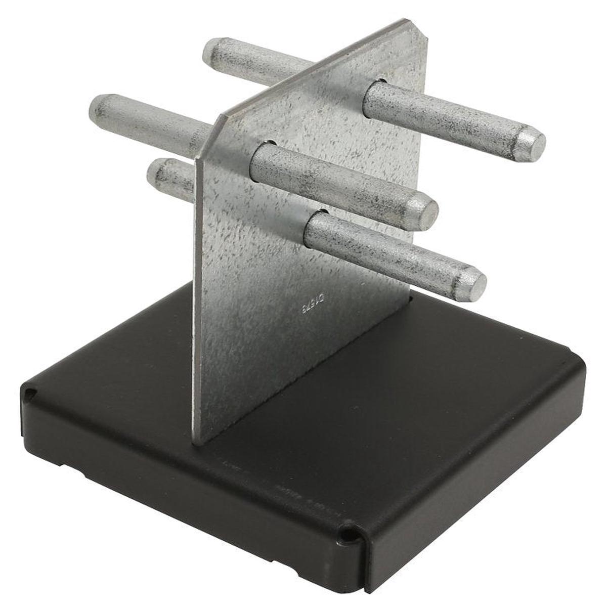 Simpson Strong-Tie CPTZ CPT66Z Concealed Post Base, 6 x 6 in Post, 12 ga Gauge, Steel, ZMAX