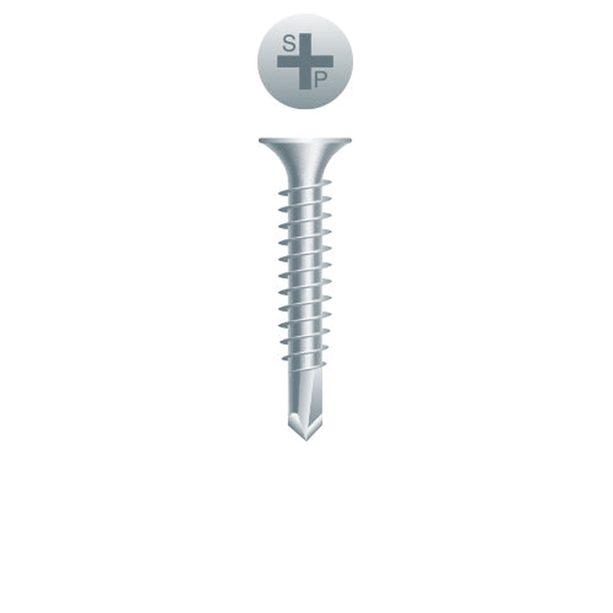 #10 Strong-Point Bugle Head 10-16 x 6, PH, Zinc