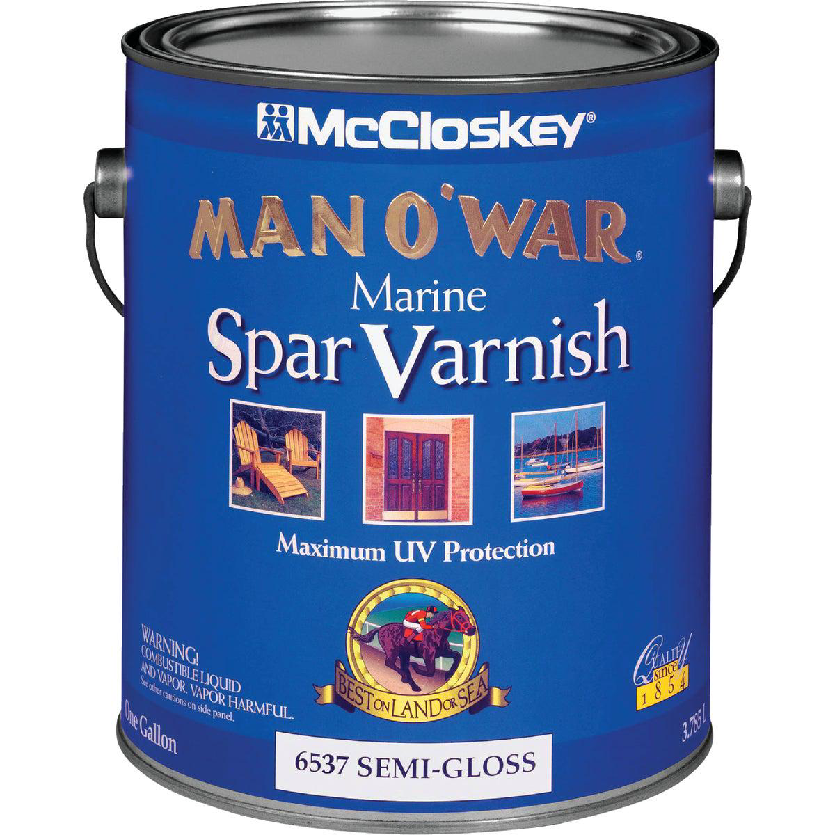 McCloskey Man O8217War Semi Gloss Low VOC Marine Spar Interior 038 Exterior Varnish Gallon