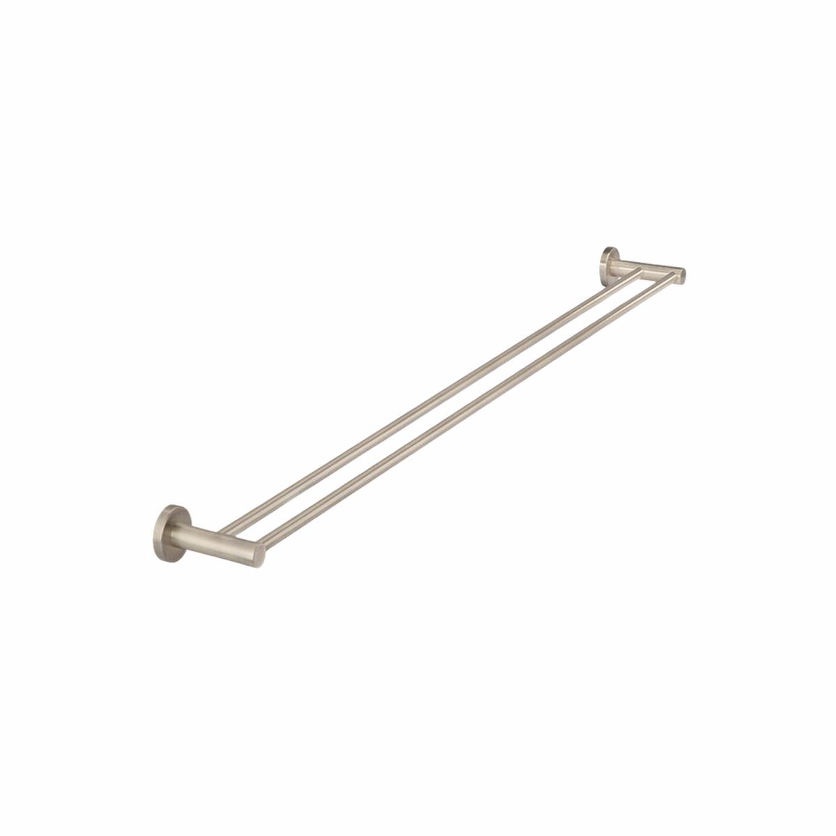 Meir Round Double Towel Rail 900mm Champagne