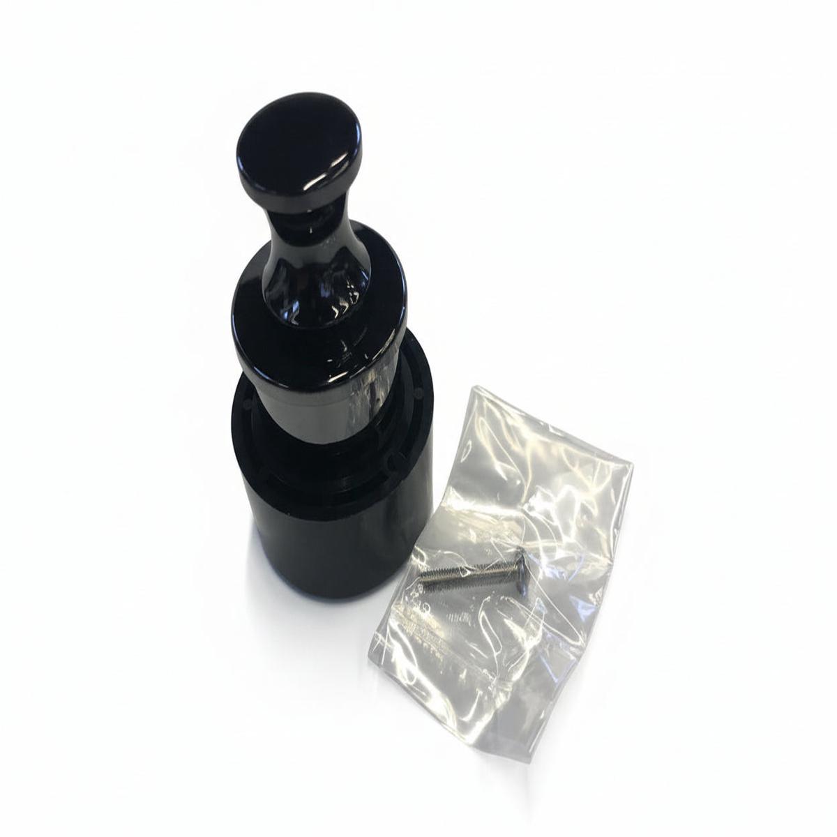 Airstream Push Pull Knob for Roof Lockers and Dinette Seat Drawers, Black Nickel - 382059-02