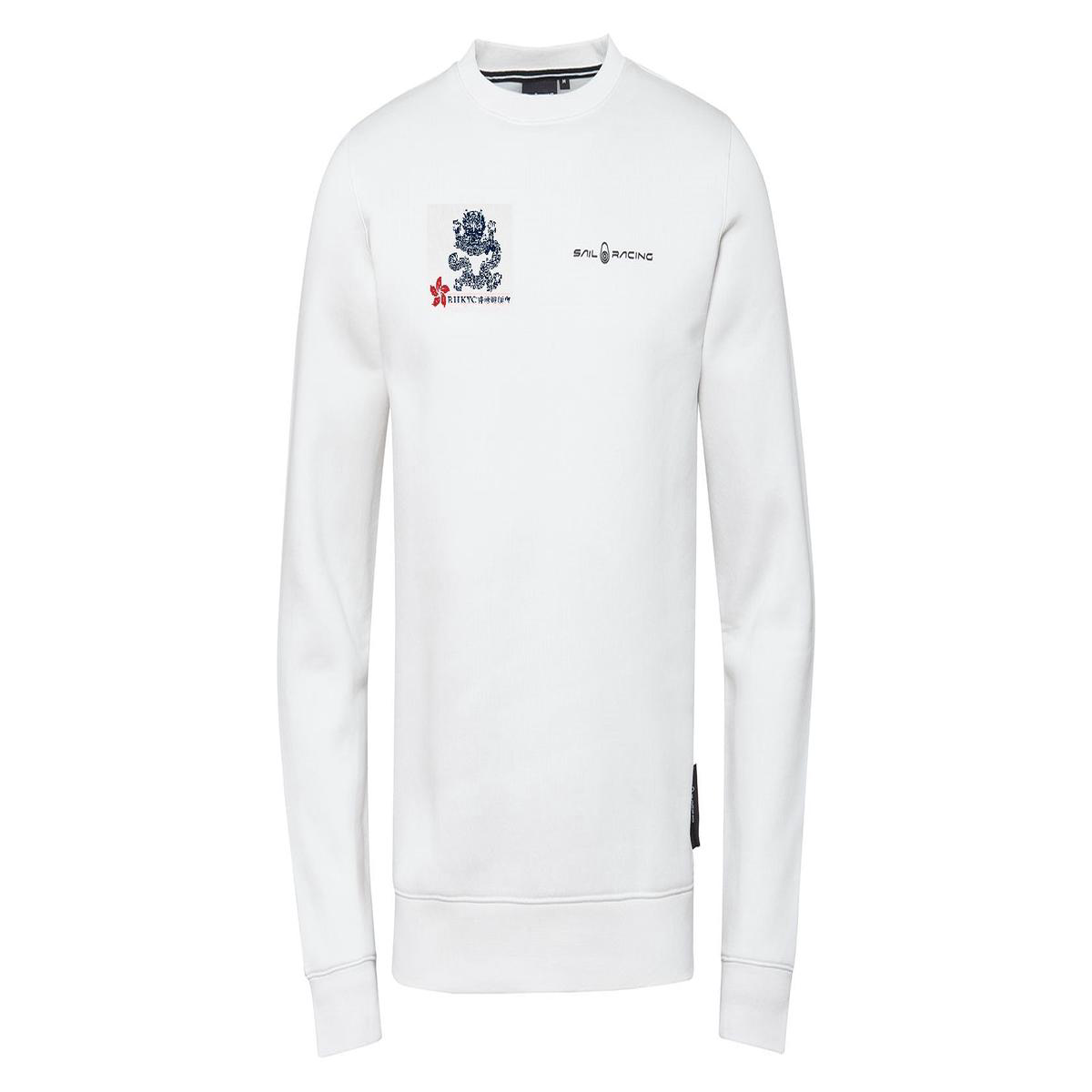 Sail Racing Bowman Logo Sweater with Logo 8211 M Storm White