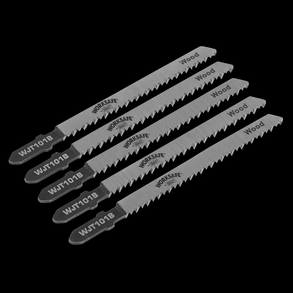 Sealey WJT101B 75mm 10tpi Jigsaw Blade Wood & Plastics - Pack of 5
