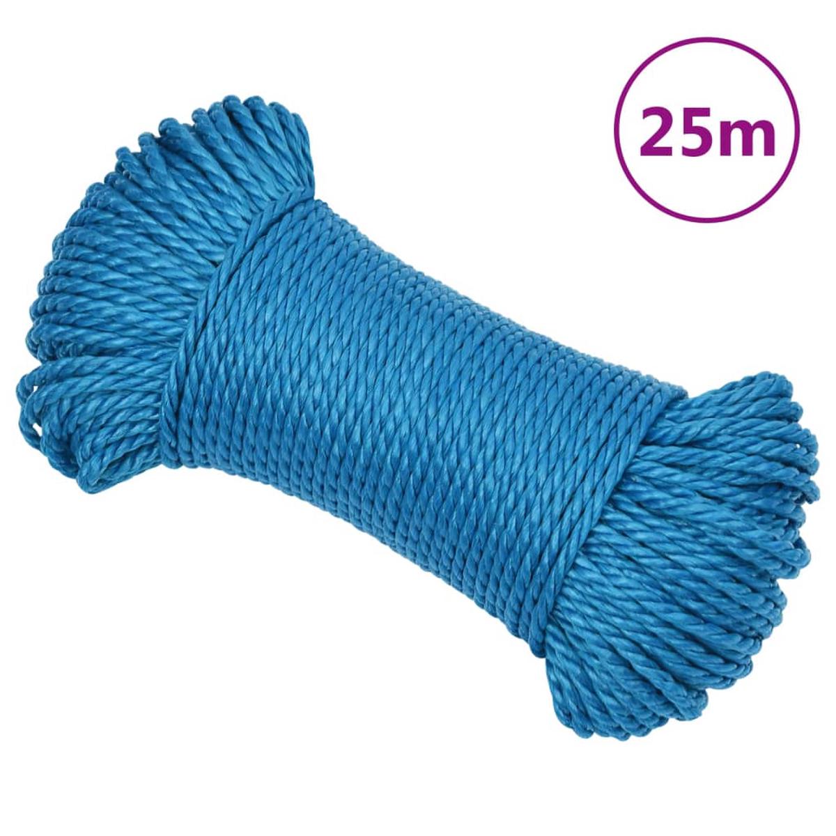 Berkfield Work Rope Blue 6 mm 25 m Polypropylene