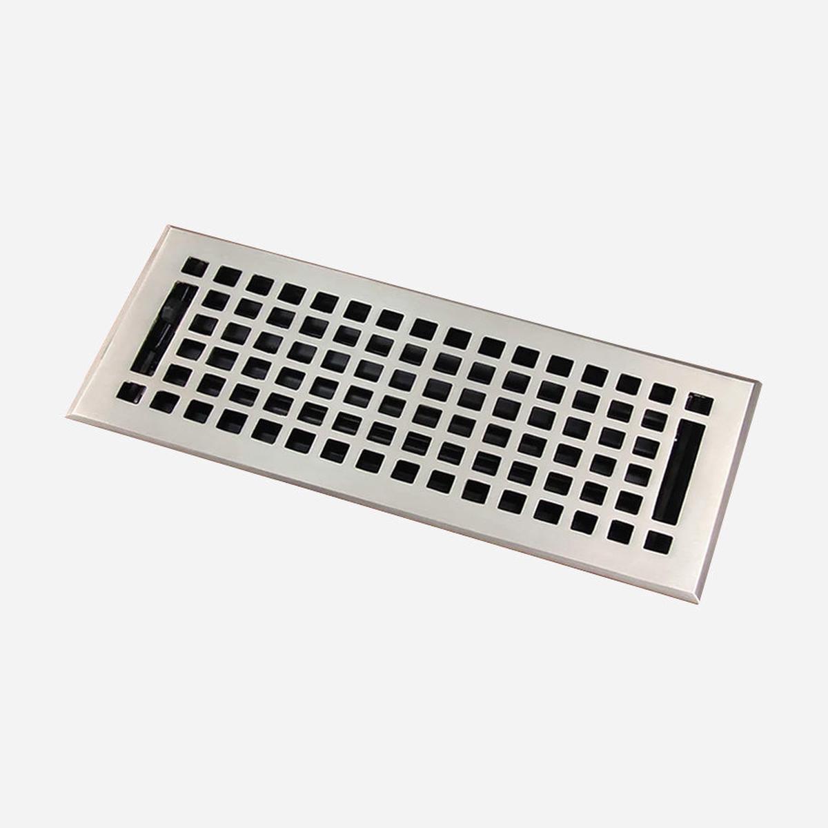 Mission Brass Vent Cover - Brushed Nickel | 2.25" x 10"