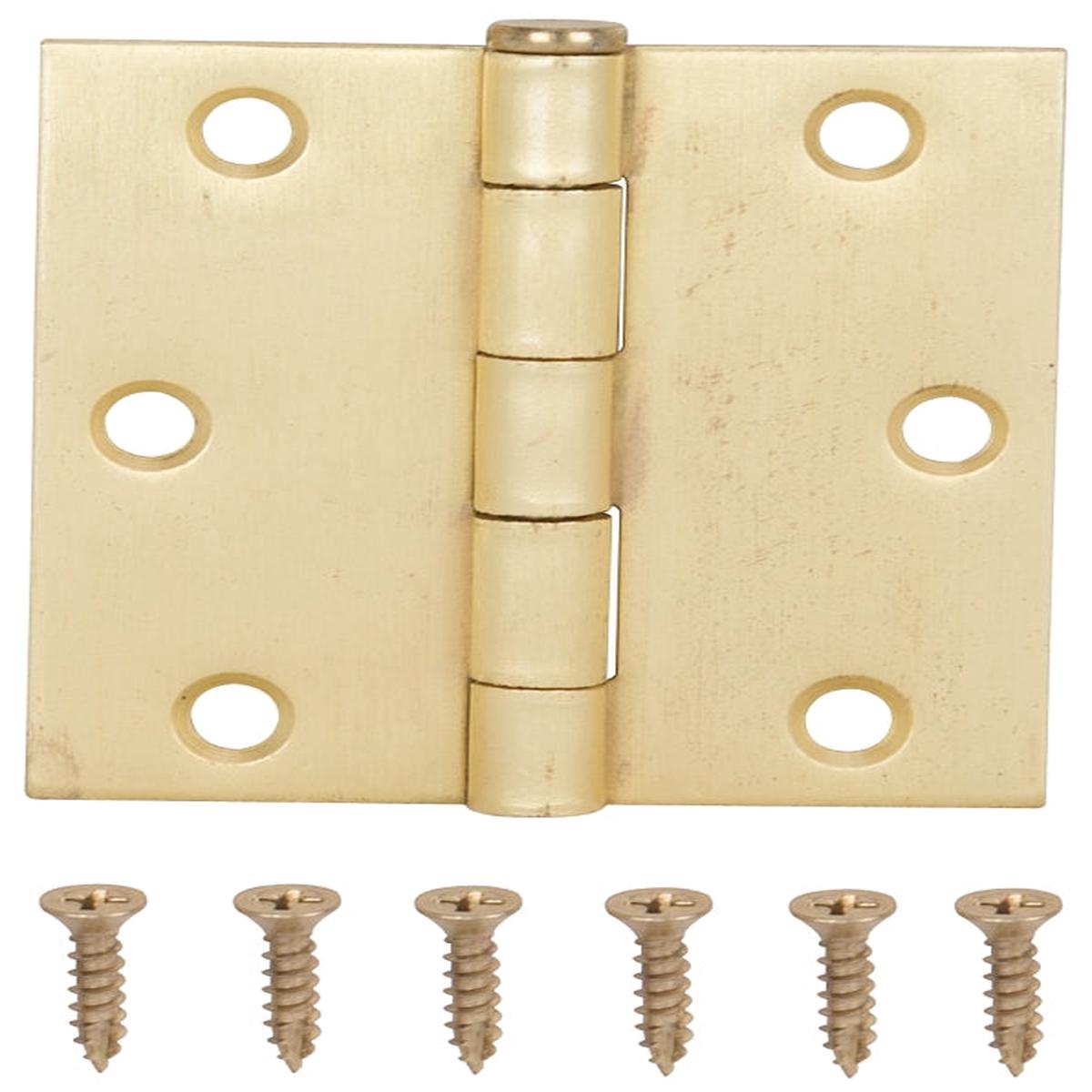 ProSource LR-707-PS Square Corner Door Hinge Steel Satin Bronze Loose Pin 180 deg Range of Motion